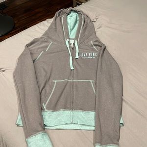 Pink zip up hoodie